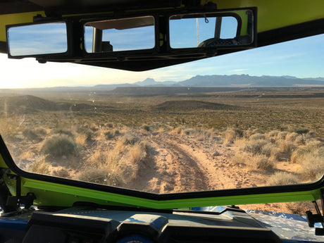 Photo of POLARIS RZR XP1000 FRONT WINDSHIELD 2014-18 by Dirt Warrior Accessories - Premium Windshields for UTVs / Side by Sides