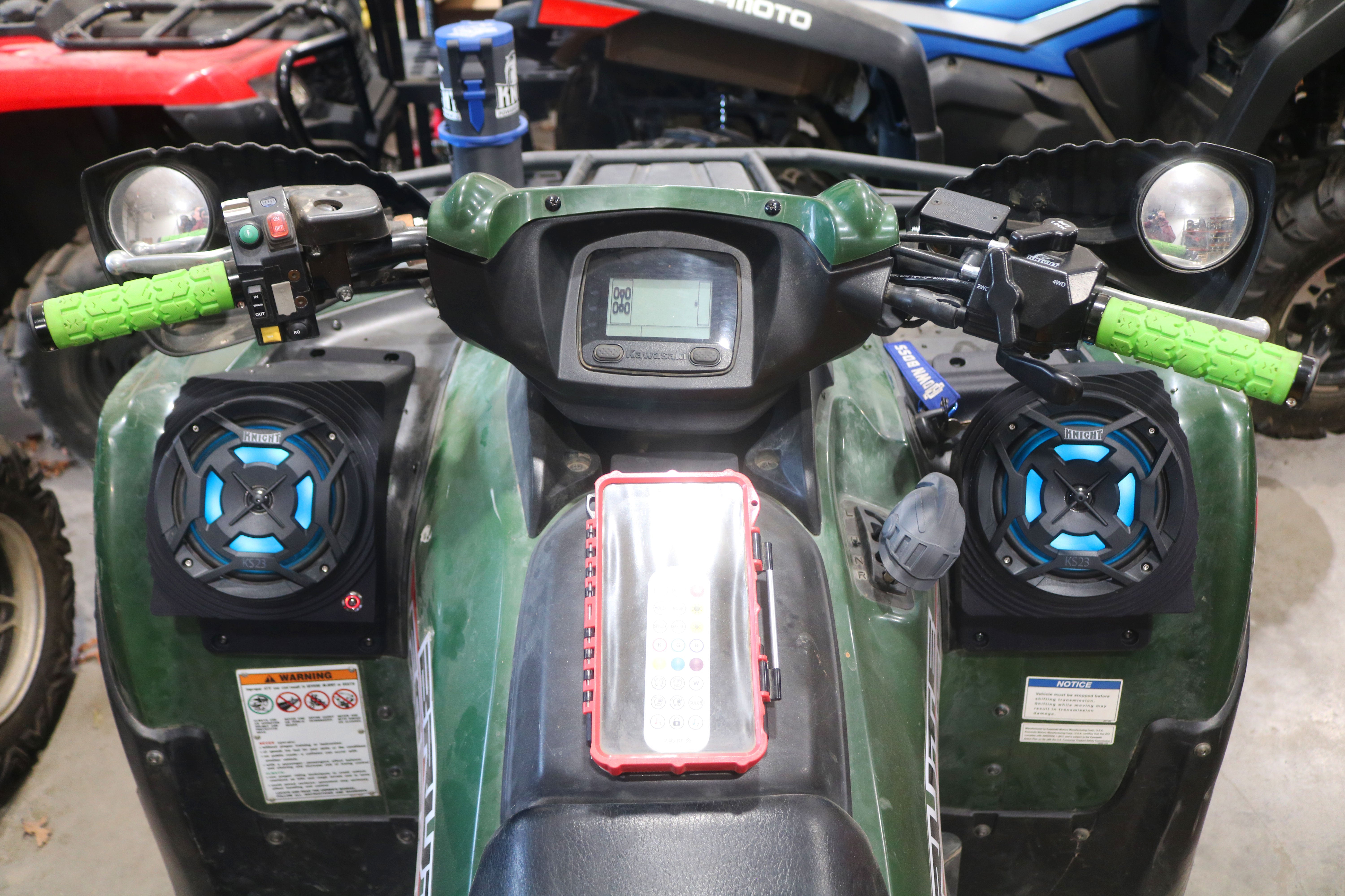 Photo of Brute Force 750 (24-26) Bluetooth LED ATV Surround Sound System by Knight ATV - Premium Power Sports for UTVs / Side by Sides