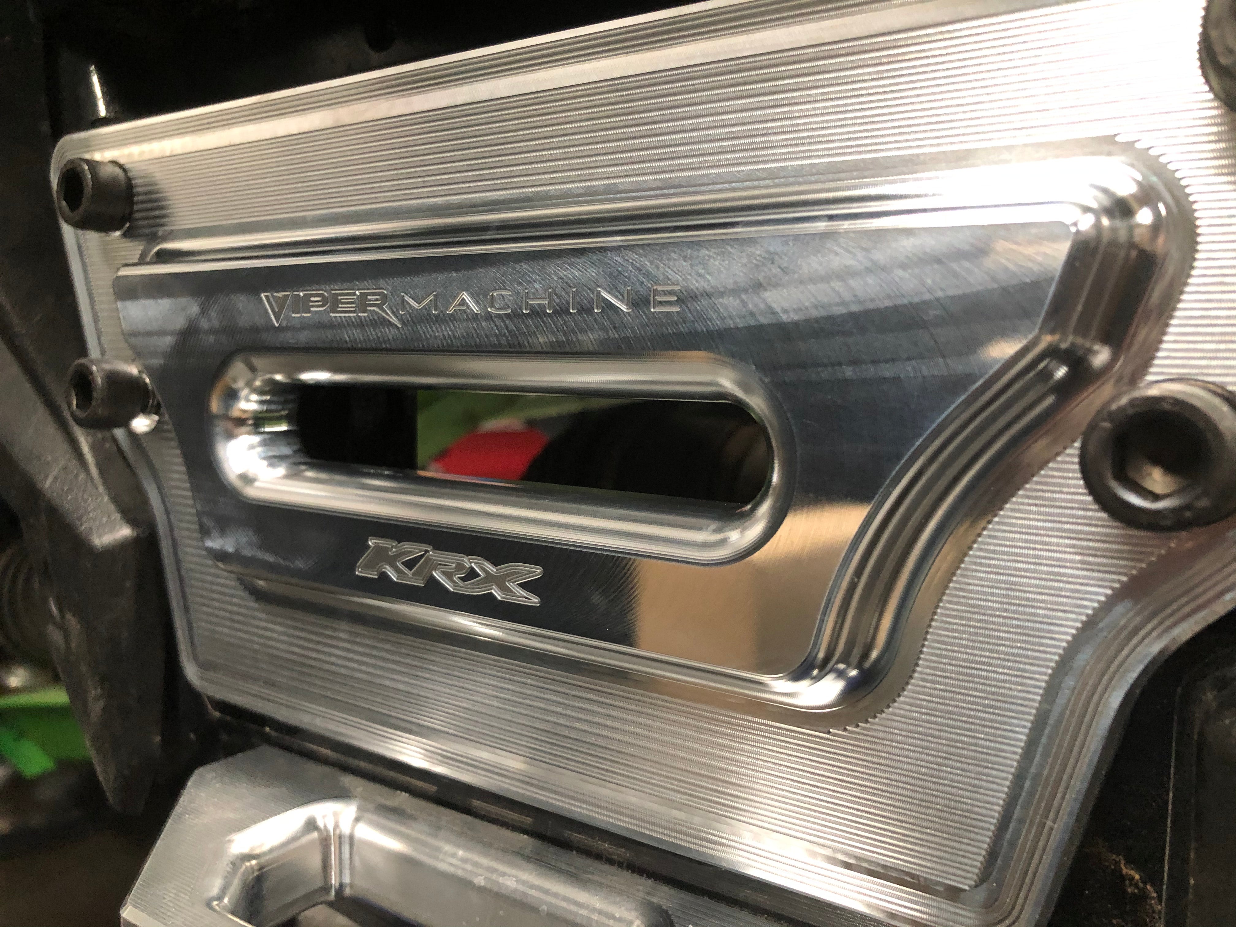 Photo of KRX 1000 Billet Winch Plate with Integrated Rope Hawse by Viper Machine - Premium for UTVs / Side by Sides