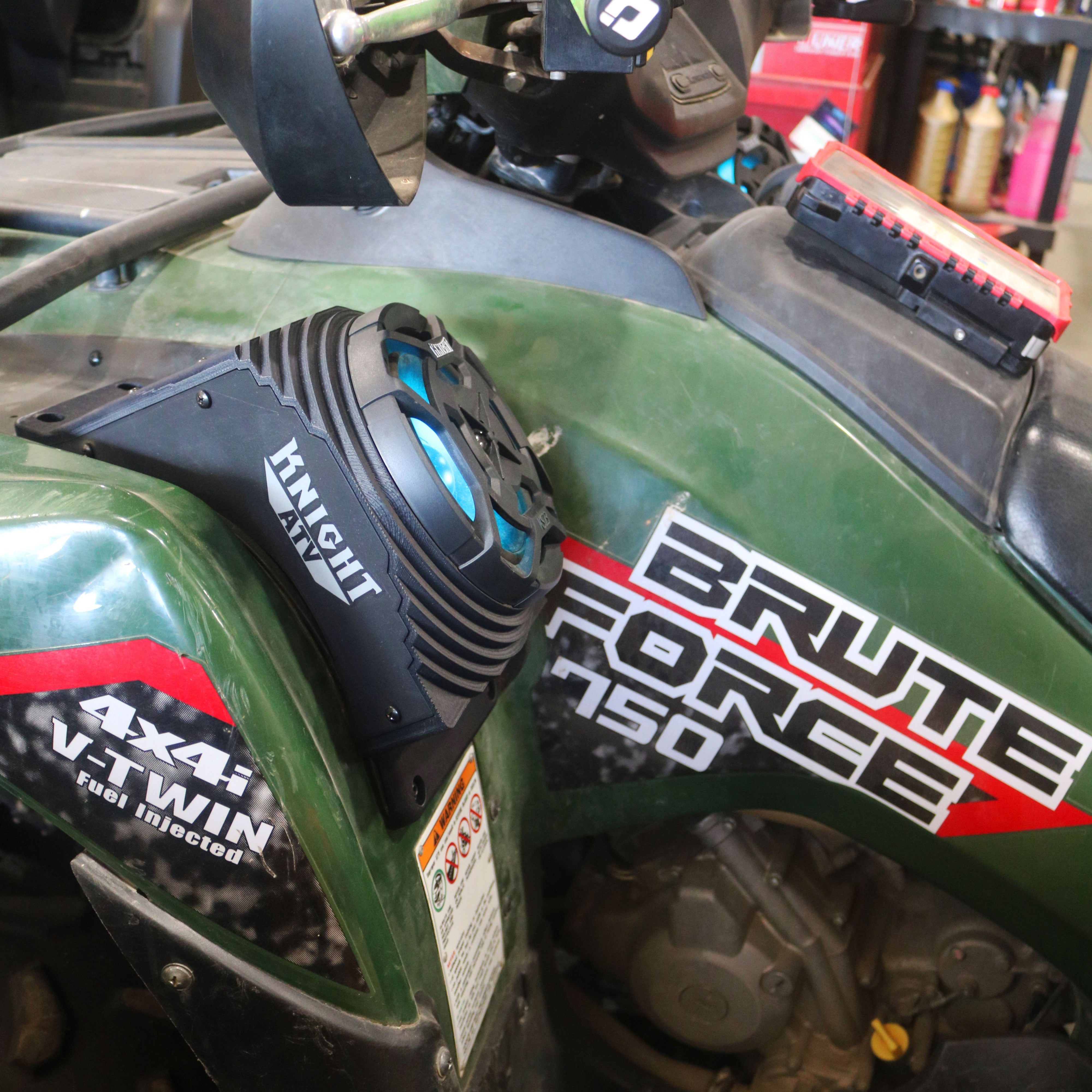 Photo of Brute Force 750 (24-26) Bluetooth LED ATV Surround Sound System by Knight ATV - Premium Power Sports for UTVs / Side by Sides