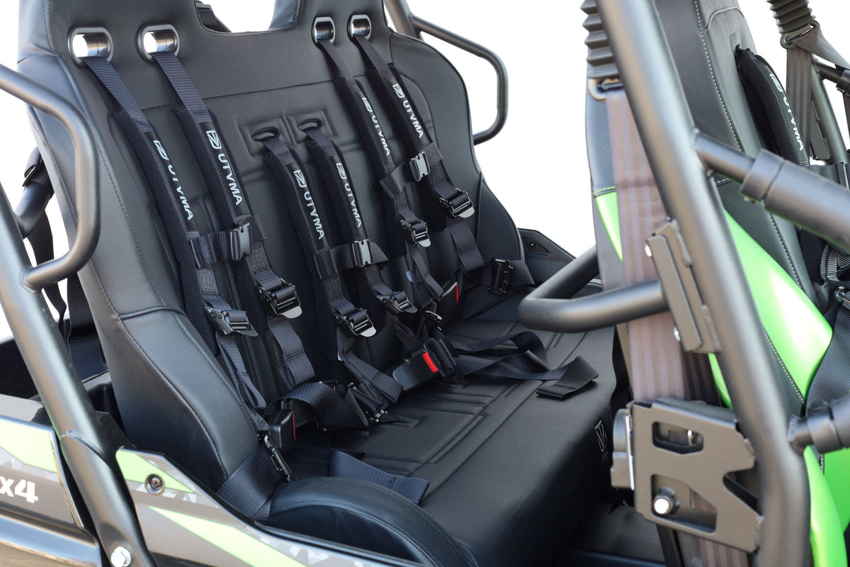 Photo of Teryx 4 Rear Bench Seat (2012-2025) W Harnesses by UTV Mountain Accessories - Premium Seats & Accessories for UTVs / Side by Sides