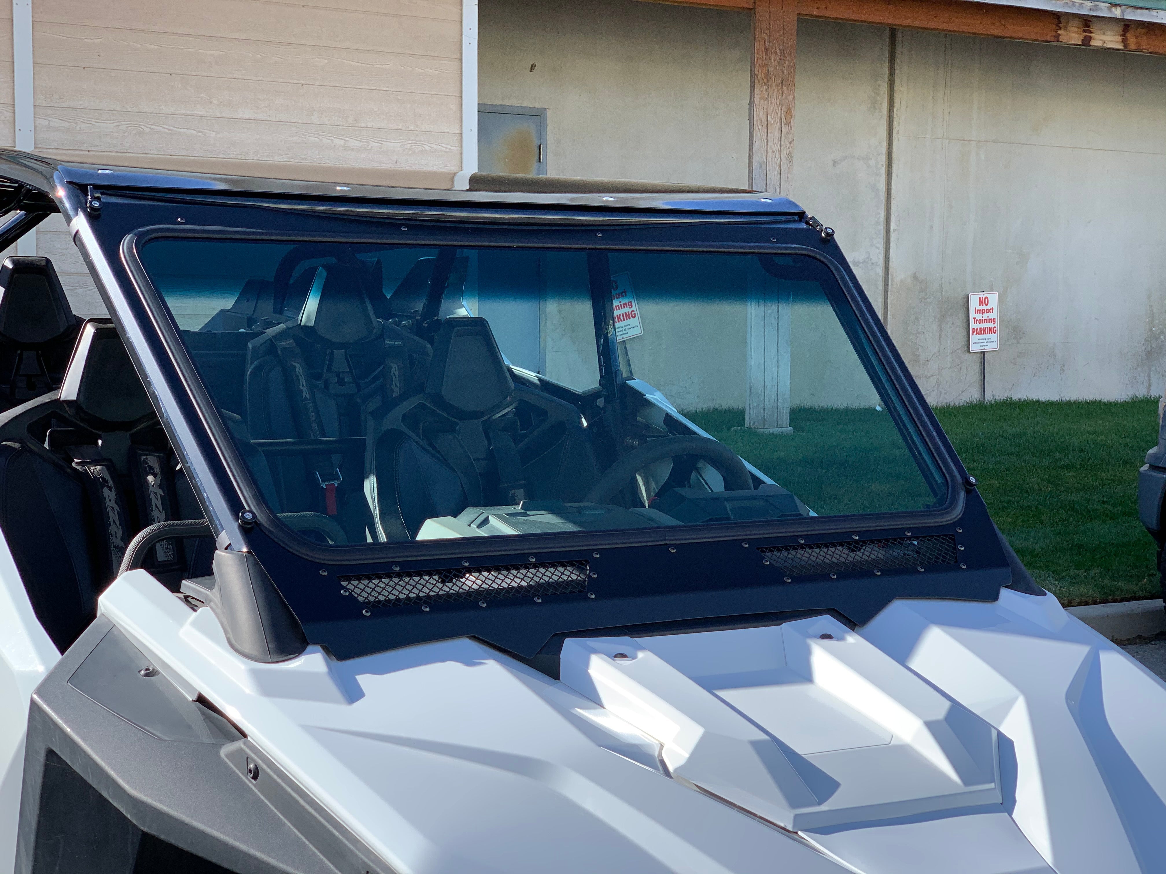 Photo of Glass Windshield for Vent Racing RZR PRO XP Roll Cage by Moto Armor - Premium for UTVs / Side by Sides