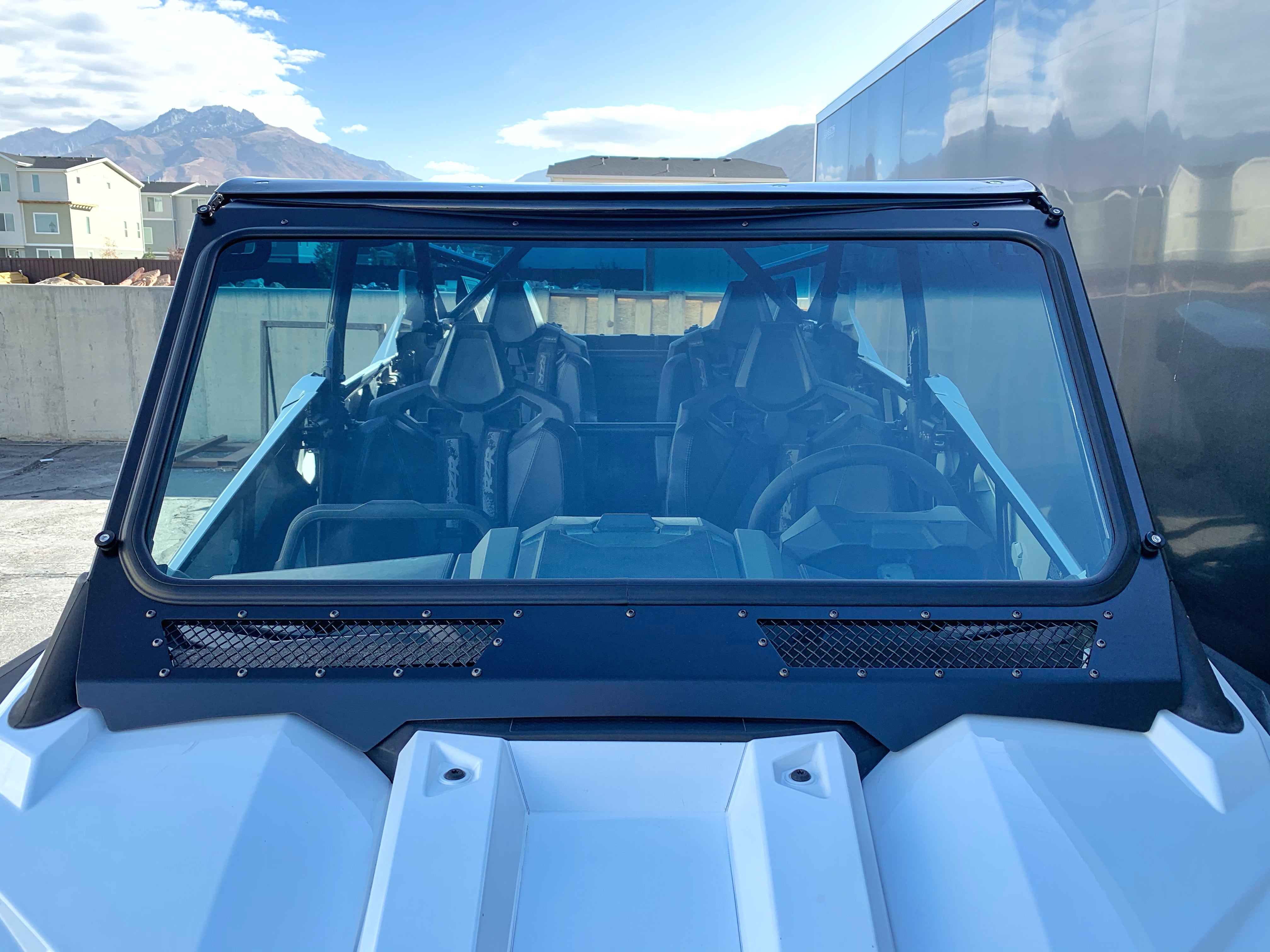 Photo of Glass Windshield for Vent Racing RZR PRO XP Roll Cage by Moto Armor - Premium for UTVs / Side by Sides