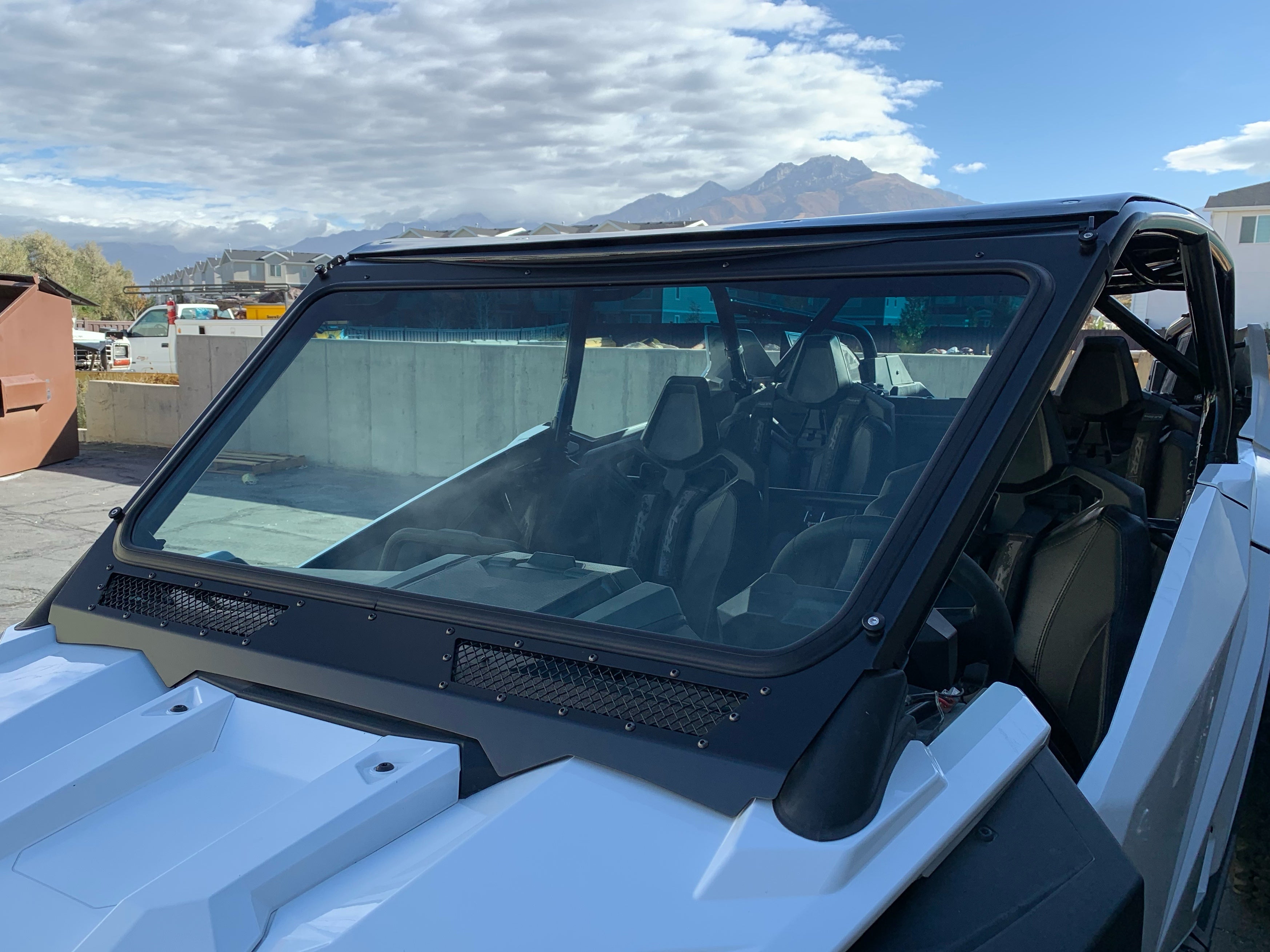 Photo of Glass Windshield for Vent Racing RZR PRO XP Roll Cage by Moto Armor - Premium for UTVs / Side by Sides