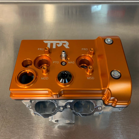 Photo of TPR010 - ORANGE Billet Valve Cover - RZR by TPR Industry - Premium for UTVs / Side by Sides