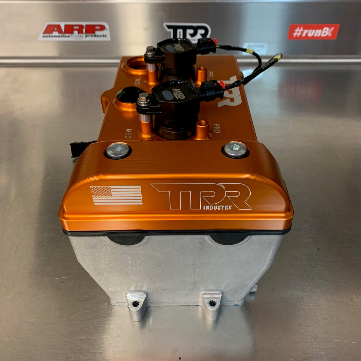 TPR010 Orange Billet Valve Cover for Polaris RZR