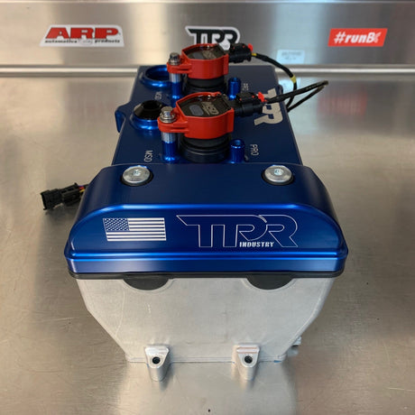 Photo of TPR010 - BLUE Billet Valve Cover - RZR by TPR Industry - Premium for UTVs / Side by Sides