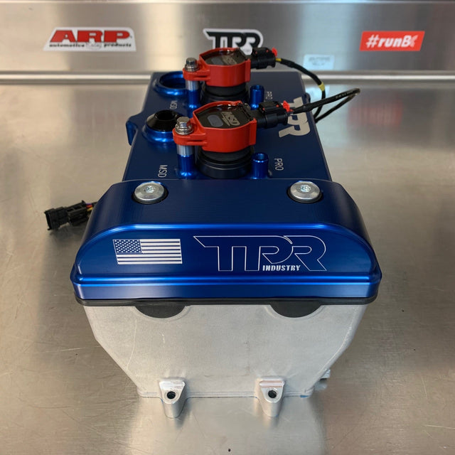 Photo of TPR010 - BLUE Billet Valve Cover - RZR by TPR Industry - Premium for UTVs / Side by Sides