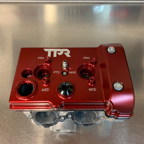 Photo of TPR010 - RED Billet Valve Cover - RZR by TPR Industry - Premium for UTVs / Side by Sides