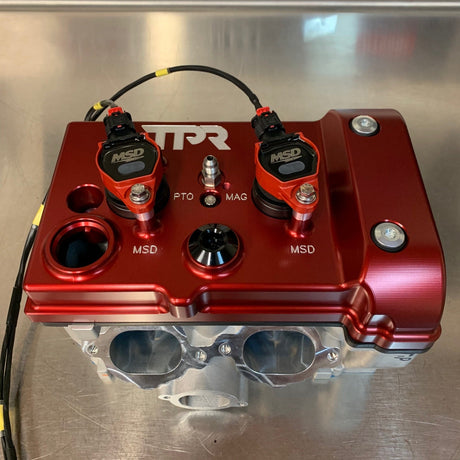 Photo of TPR010 - RED Billet Valve Cover - RZR by TPR Industry - Premium for UTVs / Side by Sides