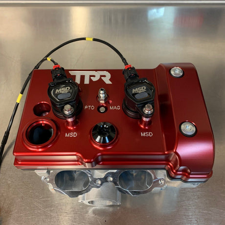 Photo of TPR010 - RED Billet Valve Cover - RZR by TPR Industry - Premium for UTVs / Side by Sides