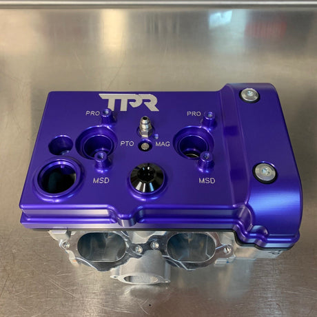 Photo of TPR010 - PURPLE Billet Valve Cover - RZR by TPR Industry - Premium for UTVs / Side by Sides