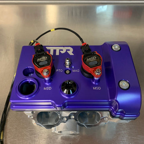 Photo of TPR010 - PURPLE Billet Valve Cover - RZR by TPR Industry - Premium for UTVs / Side by Sides