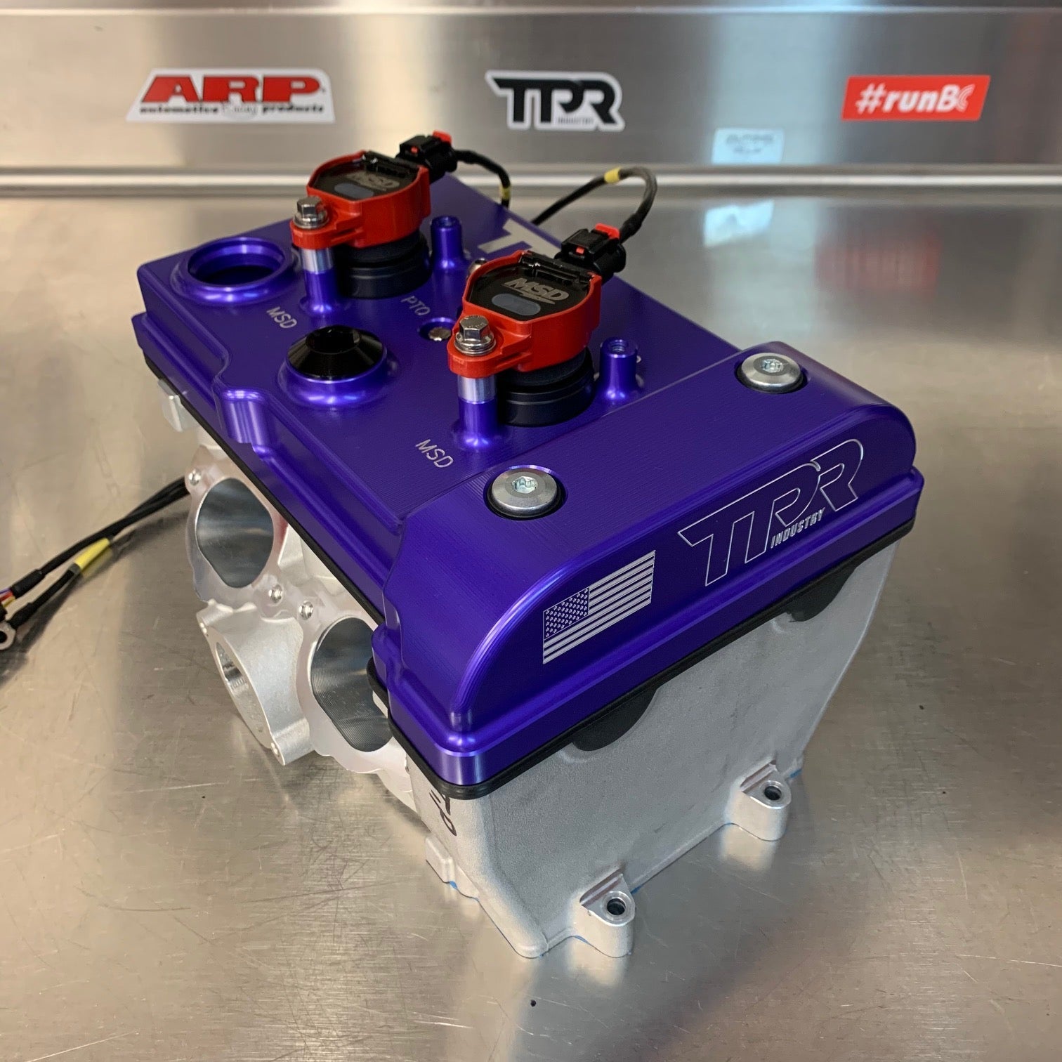 Photo of TPR010 - PURPLE Billet Valve Cover - RZR by TPR Industry - Premium for UTVs / Side by Sides