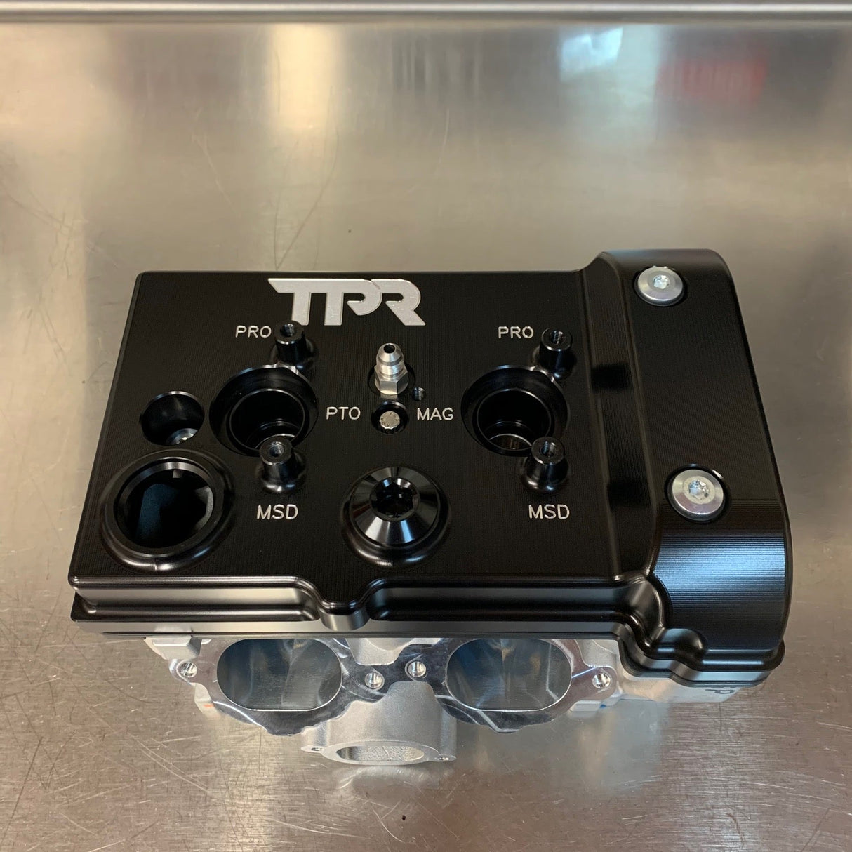 Photo of TPR010 - BLACK Billet Valve Cover - RZR by TPR Industry - Premium for UTVs / Side by Sides