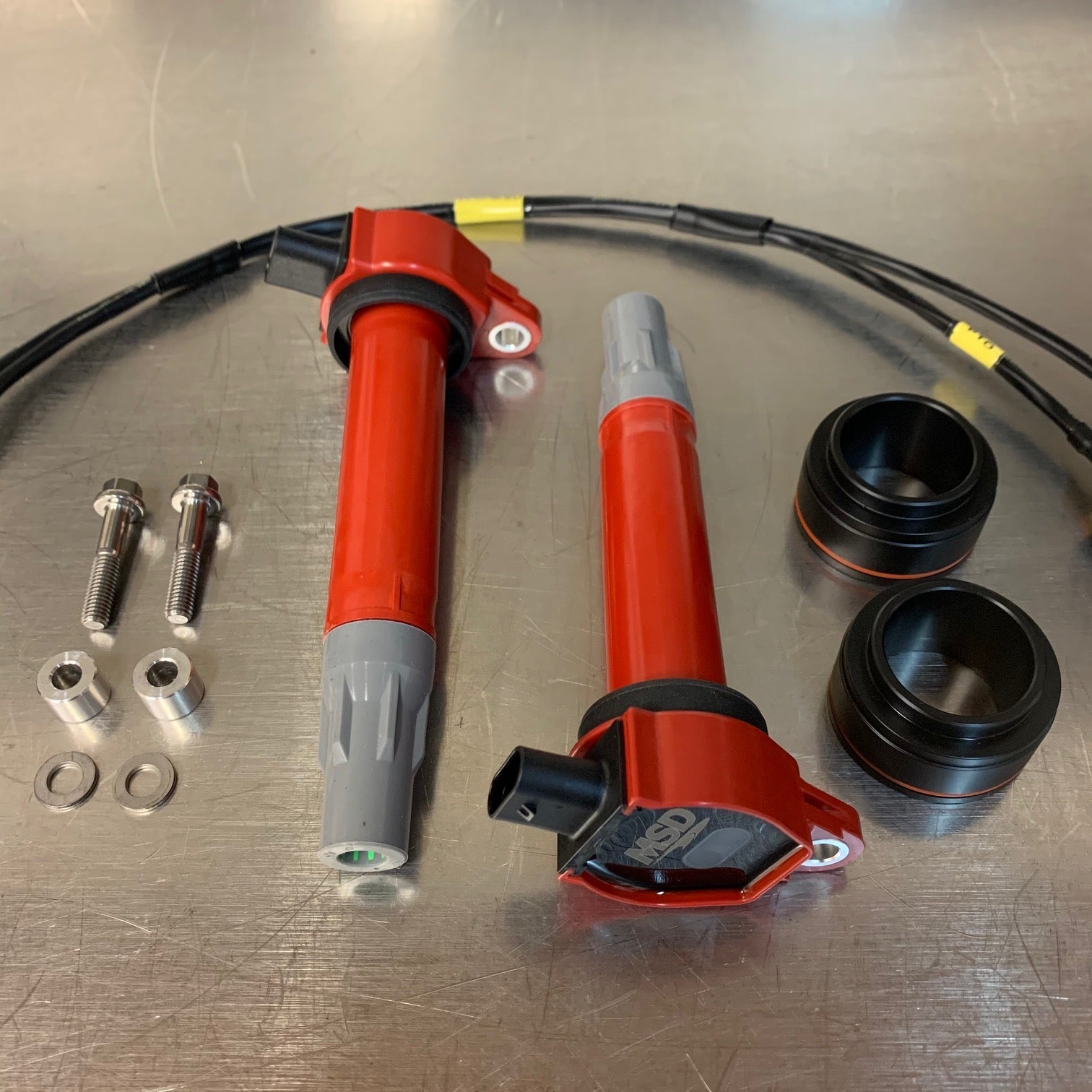 Photo of TPR010C - MSD Coil Kit for TPR Billet Valve Cover - RZR by TPR Industry - Premium for UTVs / Side by Sides