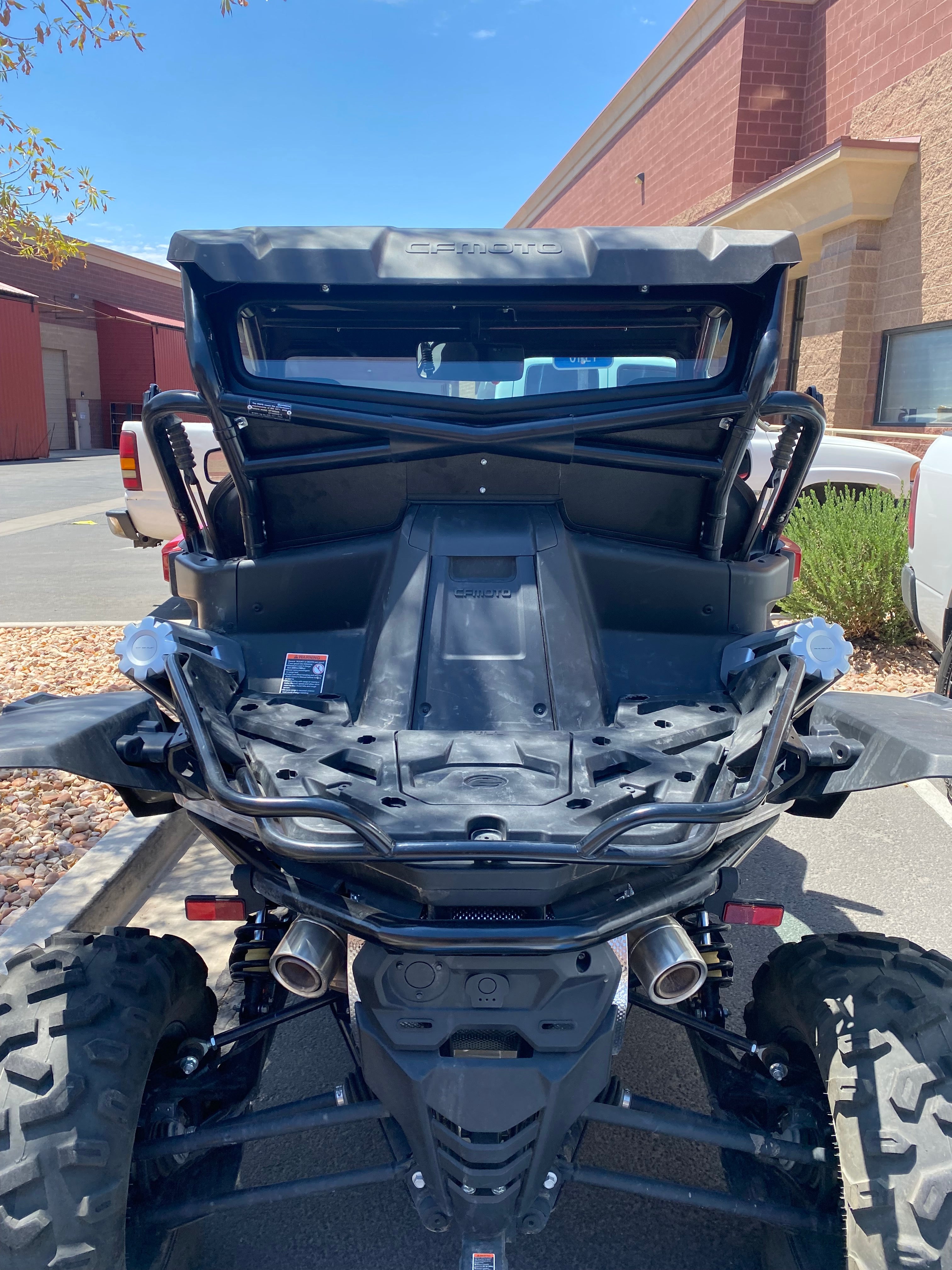 Photo of CF MOTO Z FORCE 950 H.O. REAR WINDSHIELD 2021+ by Dirt Warrior Accessories - Premium WINDSHIELD for UTVs / Side by Sides