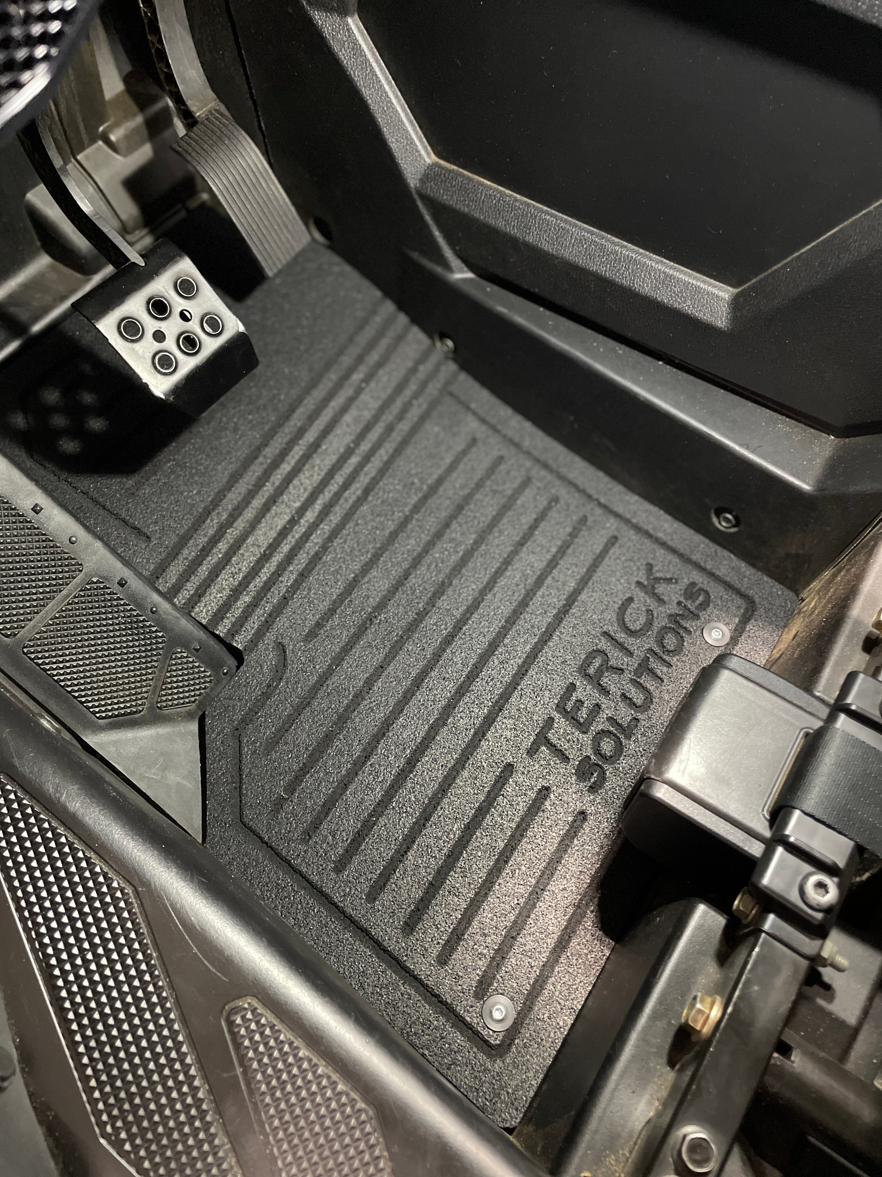 Photo of Polaris RZR PRO R Rubber Floor Mats by Terick Solutions - Premium UTV Rubber floor mats for UTVs / Side by Sides