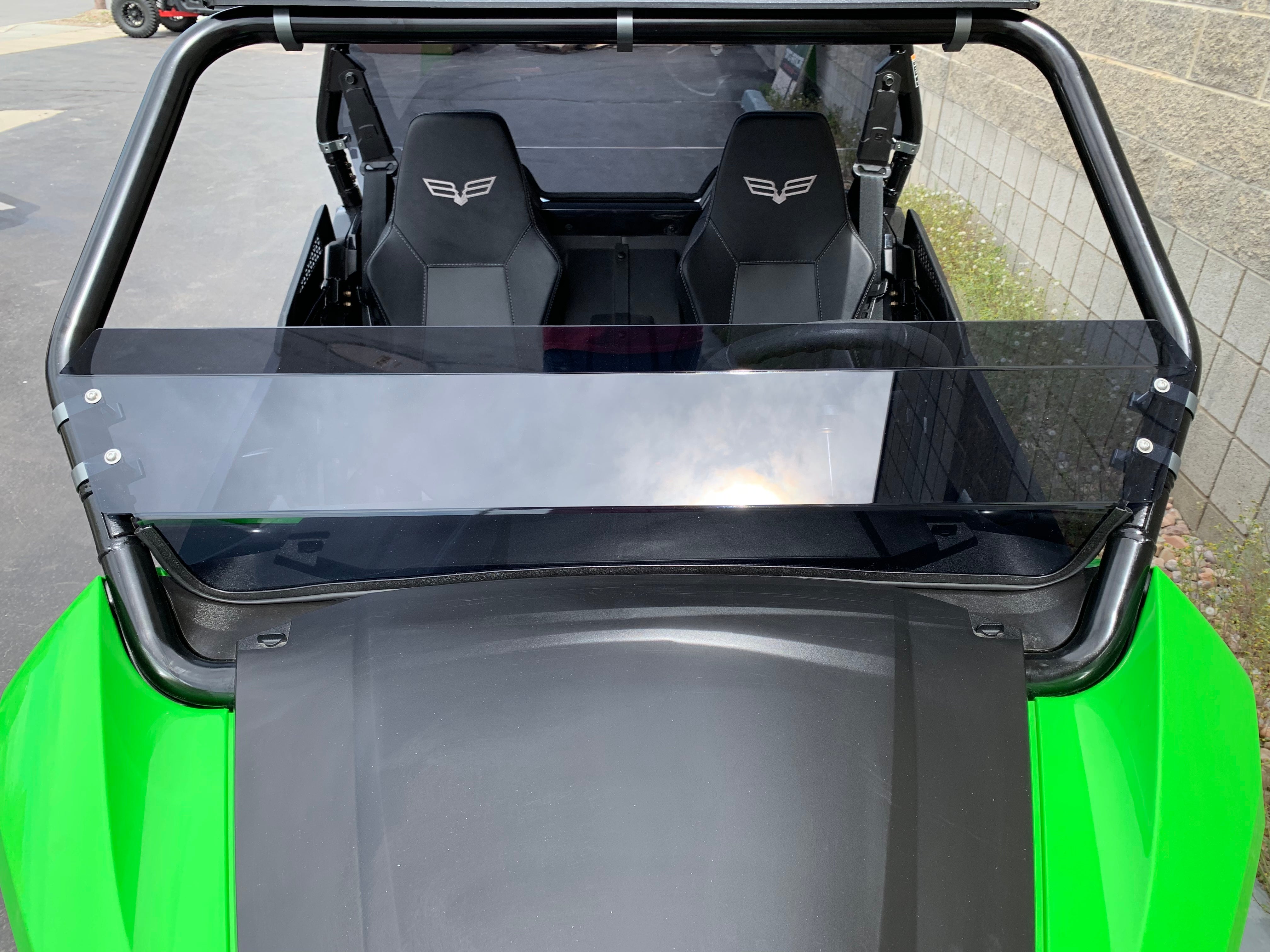 Photo of Wildcat Trail/Sport 700 Half Windshield with Billet Mounts by UTVZILLA - Premium for UTVs / Side by Sides