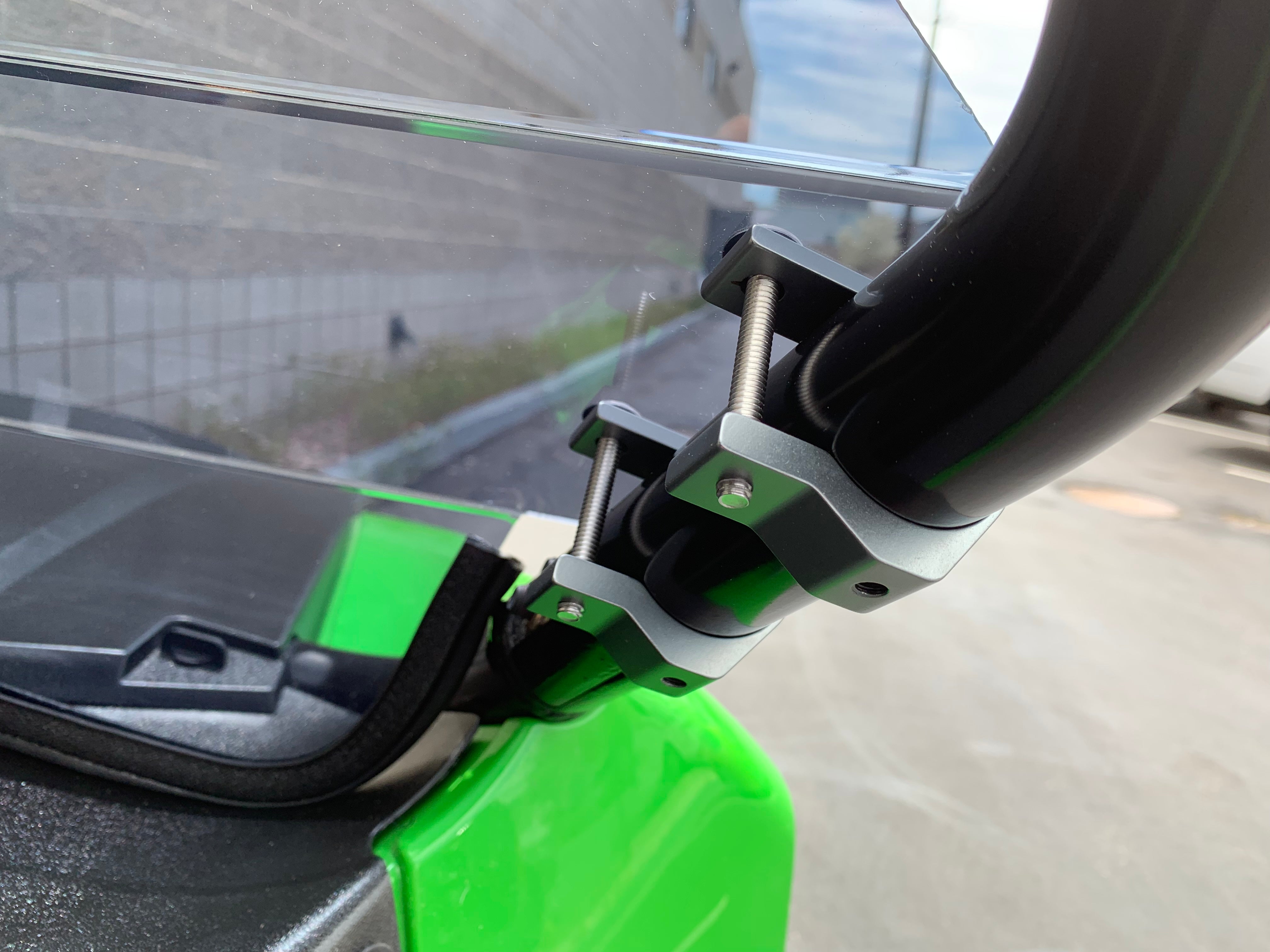 Photo of Wildcat Trail/Sport 700 Half Windshield with Billet Mounts by UTVZILLA - Premium for UTVs / Side by Sides