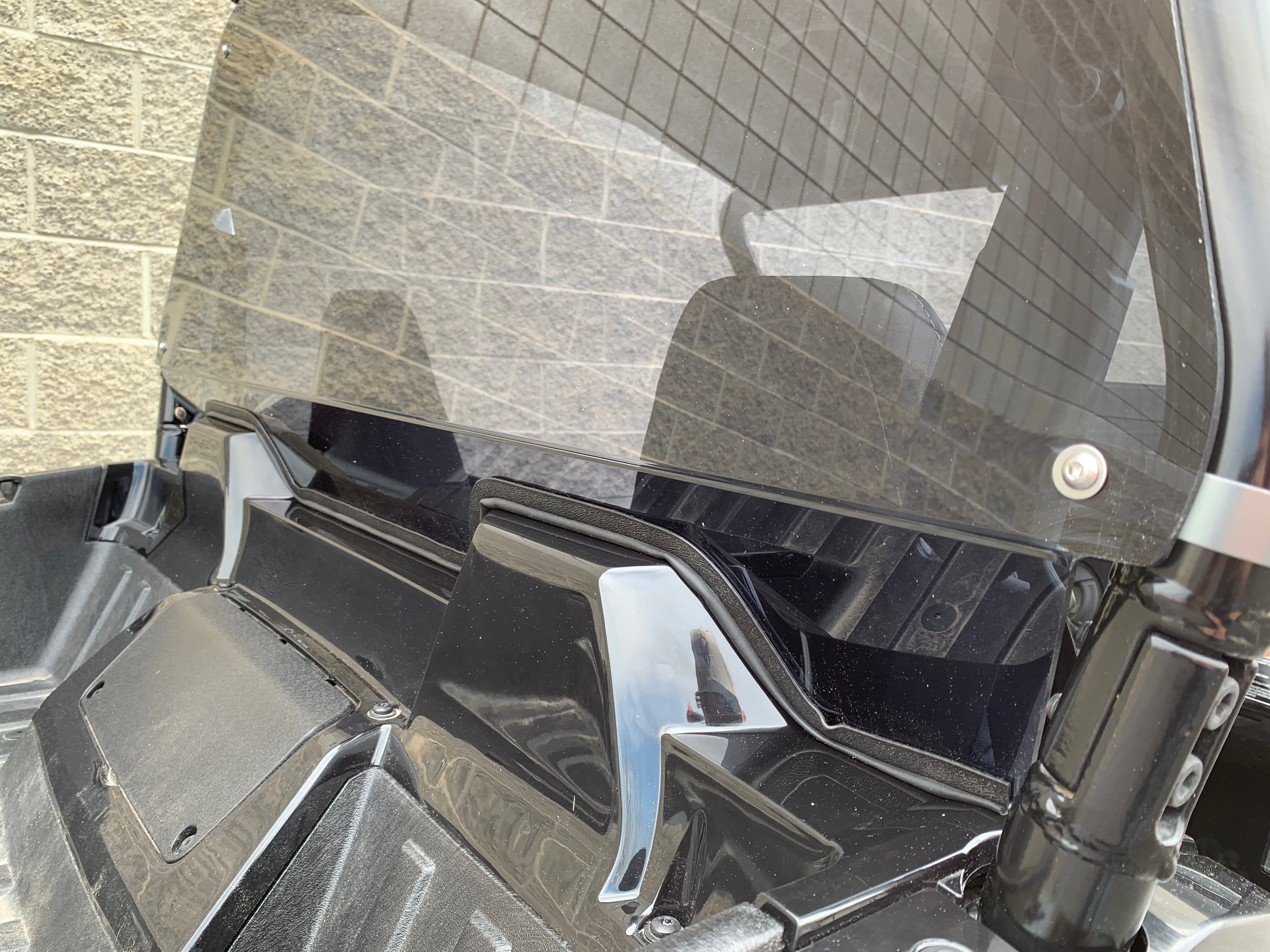 Photo of Wildcat Trail/Sport 700 Rear Windshield with Billet Mounts by UTVZILLA - Premium for UTVs / Side by Sides