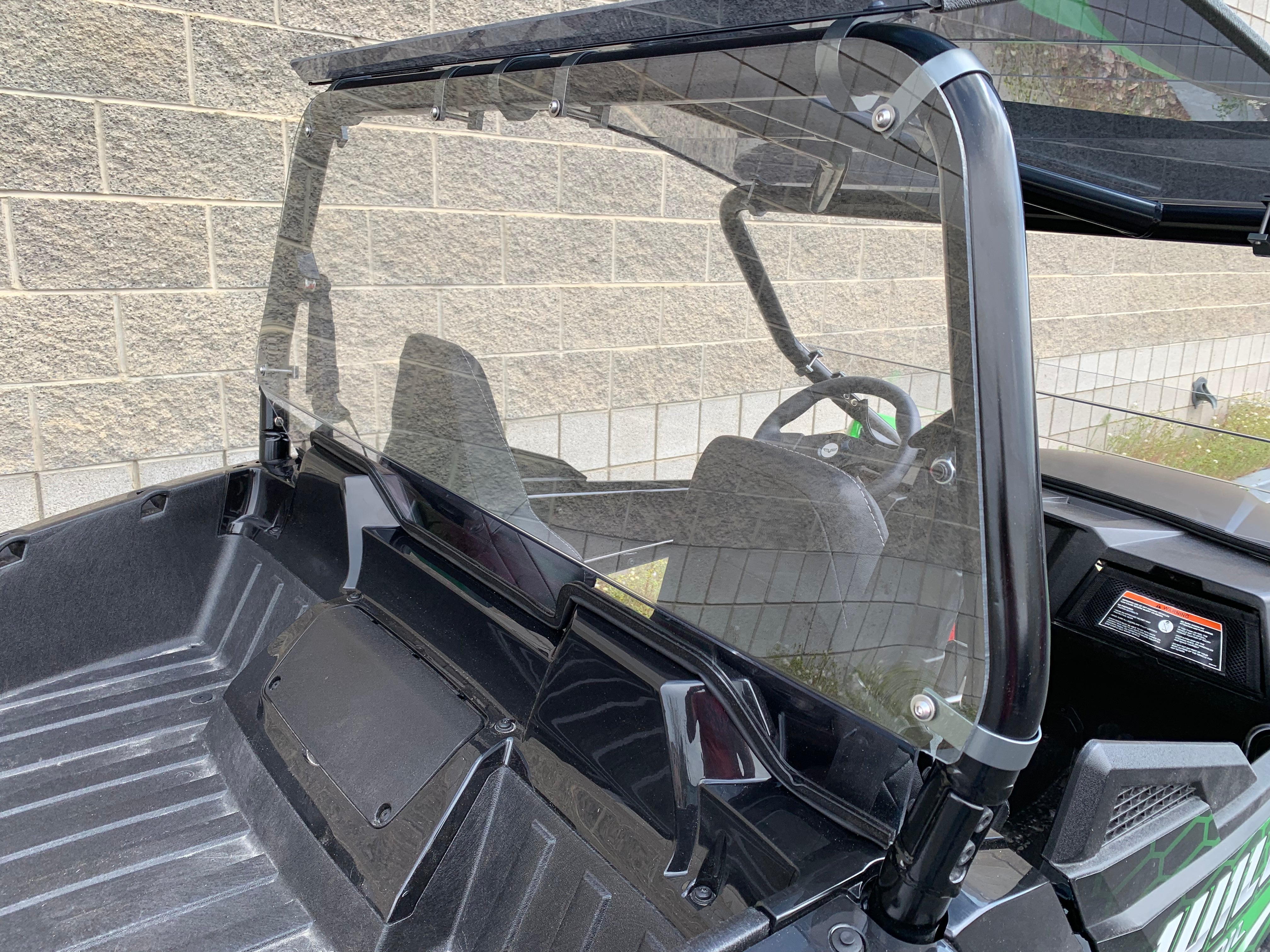 Photo of Wildcat Trail/Sport 700 Rear Windshield with Billet Mounts by UTVZILLA - Premium for UTVs / Side by Sides