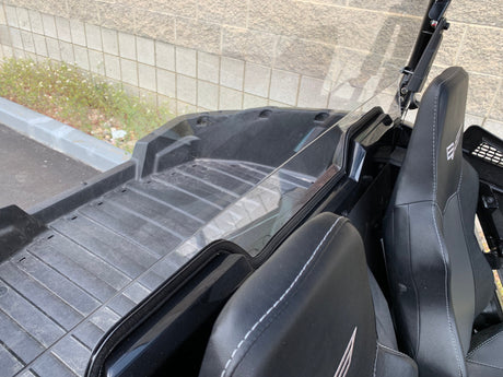 Photo of Wildcat Trail/Sport 700 Rear Windshield with Billet Mounts by UTVZILLA - Premium for UTVs / Side by Sides