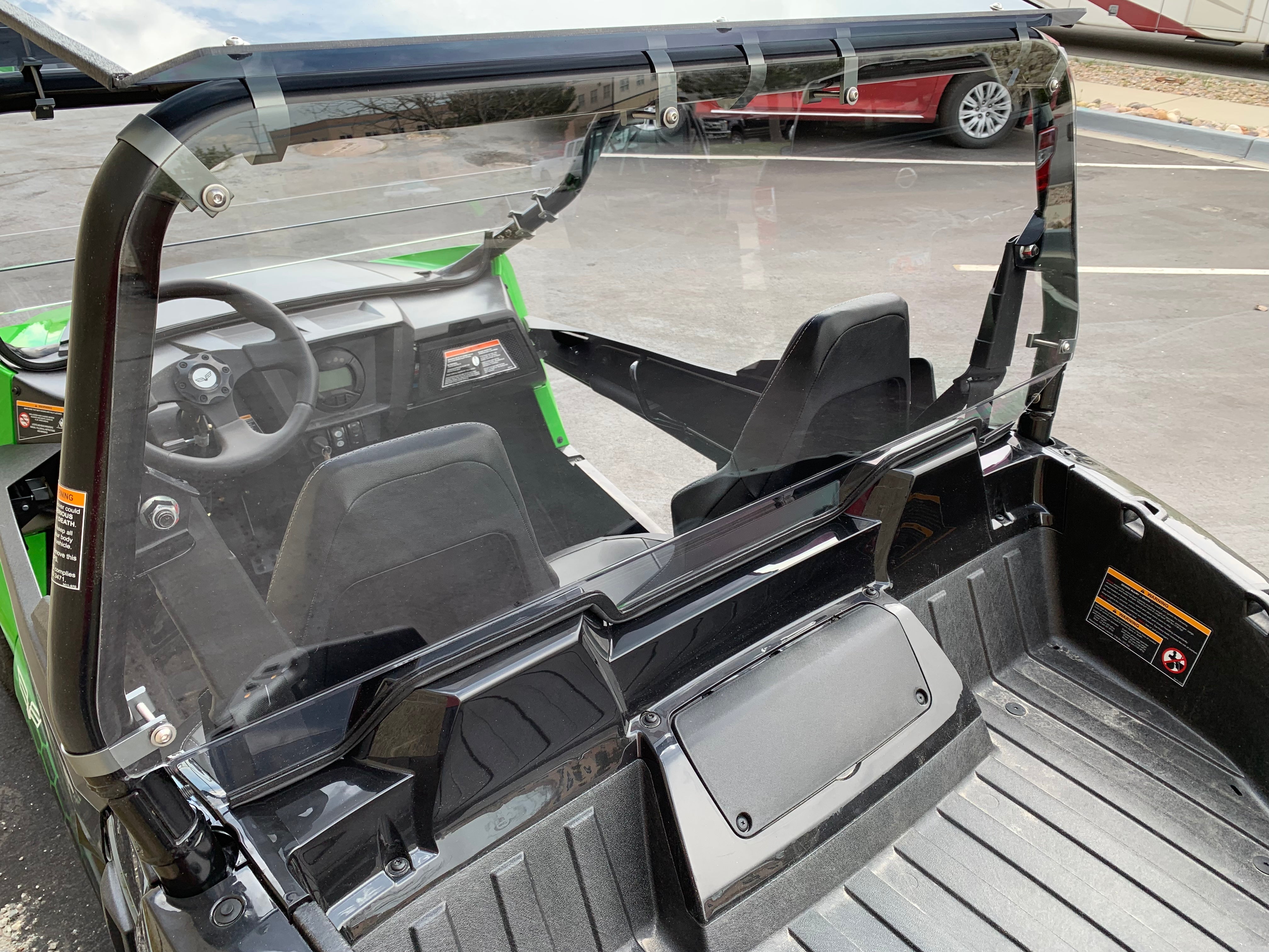 Photo of Wildcat Trail/Sport 700 Rear Windshield with Billet Mounts by UTVZILLA - Premium for UTVs / Side by Sides