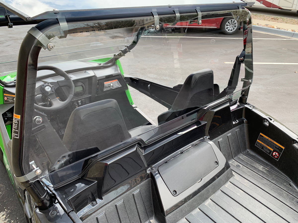 Photo of Wildcat Trail/Sport 700 Rear Windshield with Billet Mounts by UTVZILLA - Premium for UTVs / Side by Sides