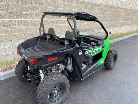 Photo of Wildcat Trail/Sport 700 Rear Windshield with Billet Mounts by UTVZILLA - Premium for UTVs / Side by Sides
