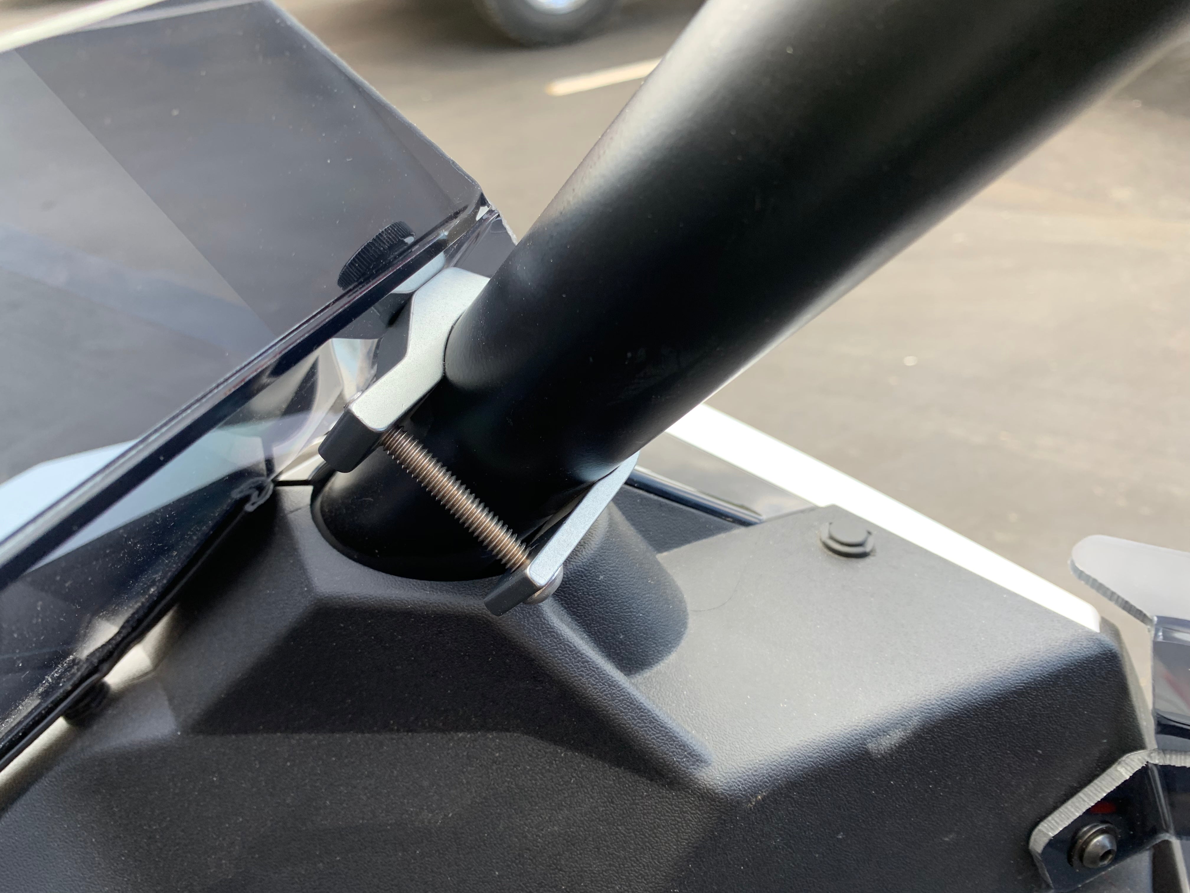 Photo of Polaris RS1 Half Windshield with Billet Clamps by UTVZILLA - Premium for UTVs / Side by Sides