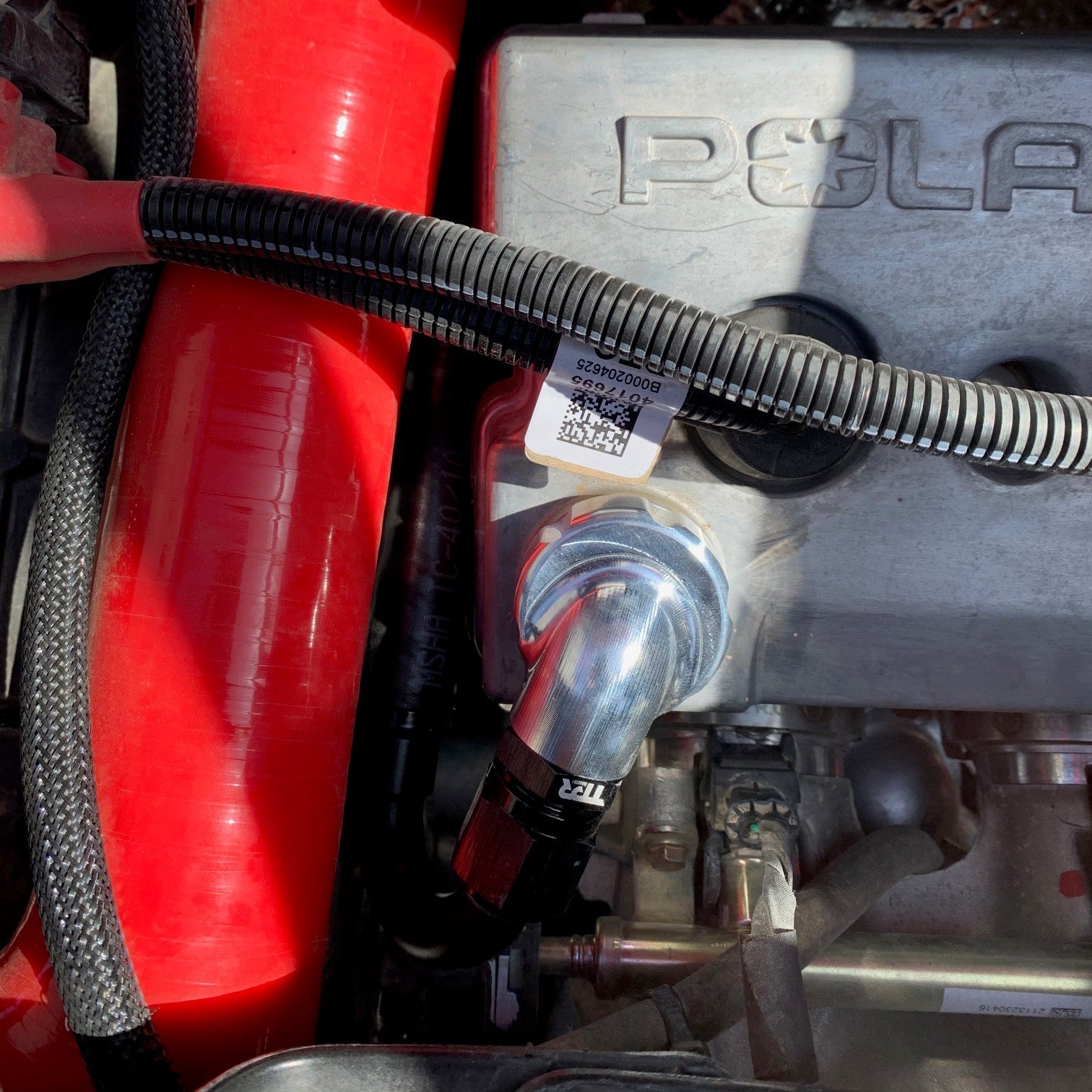 Photo of TPR006B - BLACK Crankcase Breather Kit - RZR by TPR Industry - Premium for UTVs / Side by Sides