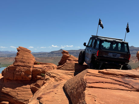 Photo of Polaris Xpedition Billet Whip Mounts / Pair by Viper Machine - Premium Mounts for UTVs / Side by Sides