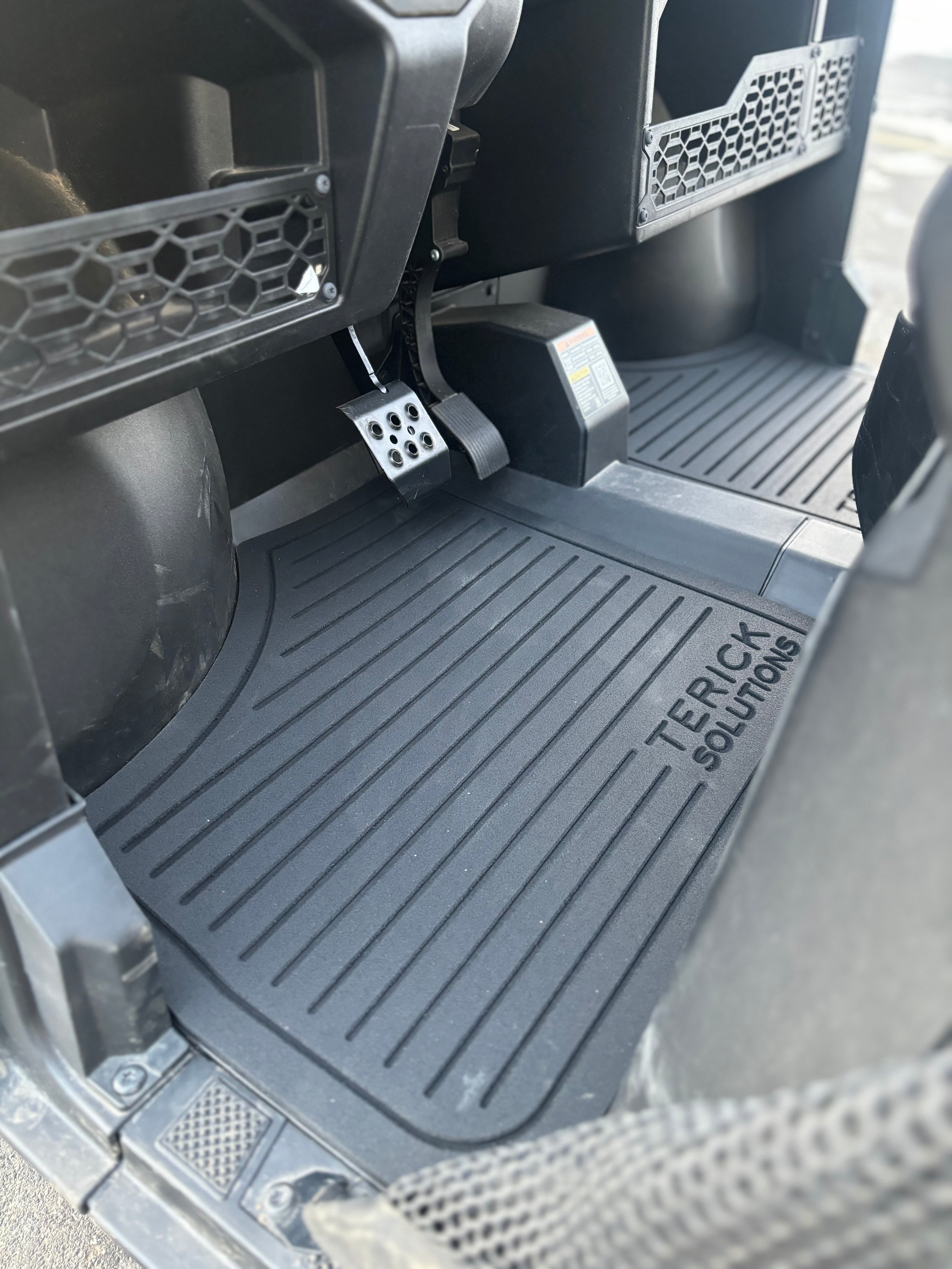 Photo of Polaris Ranger Mid Size 570 Rubber Floor Mats by Terick Solutions - Premium UTV Rubber floor mats for UTVs / Side by Sides