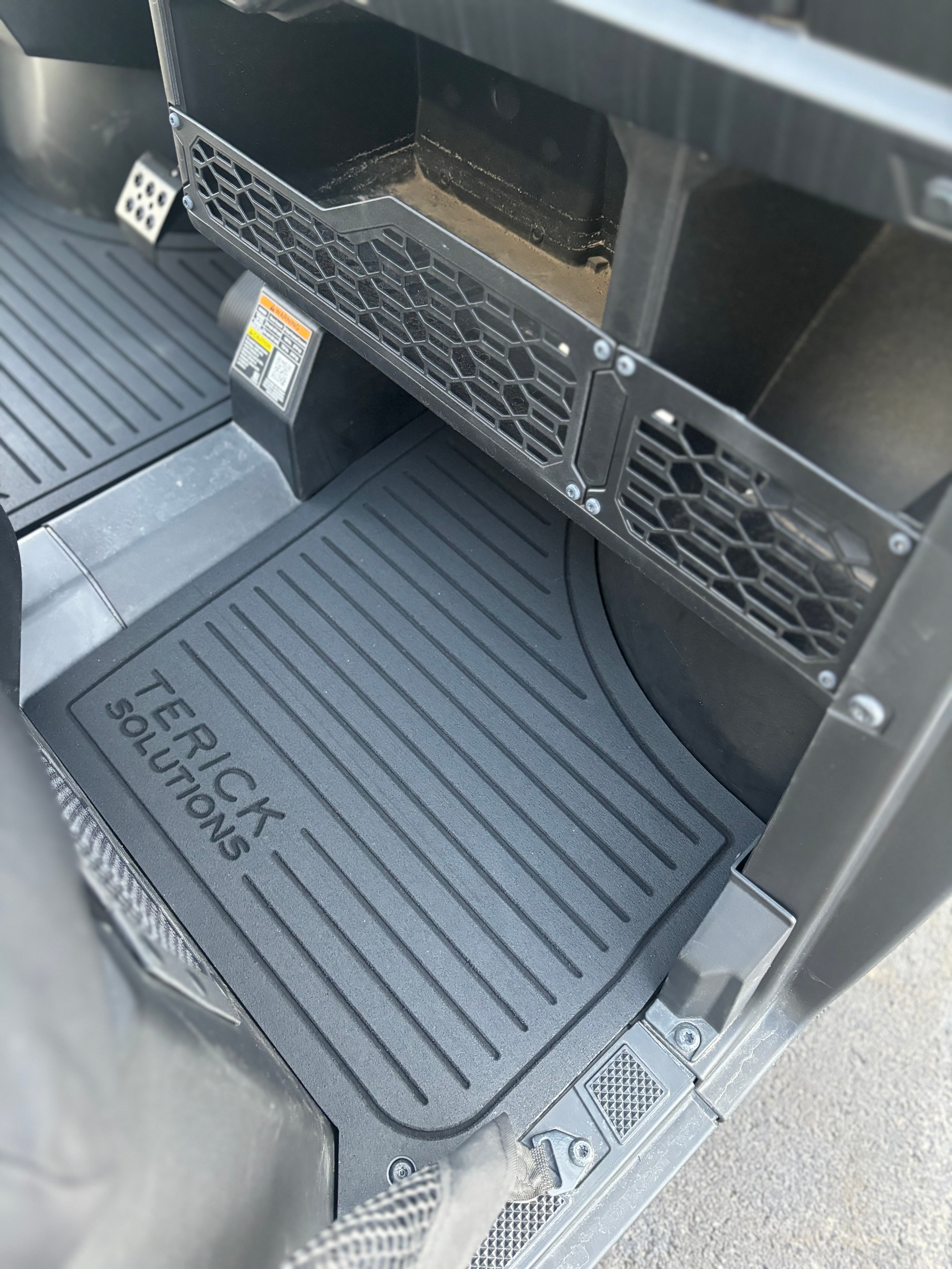 Photo of Polaris Ranger Mid Size 570 Rubber Floor Mats by Terick Solutions - Premium UTV Rubber floor mats for UTVs / Side by Sides