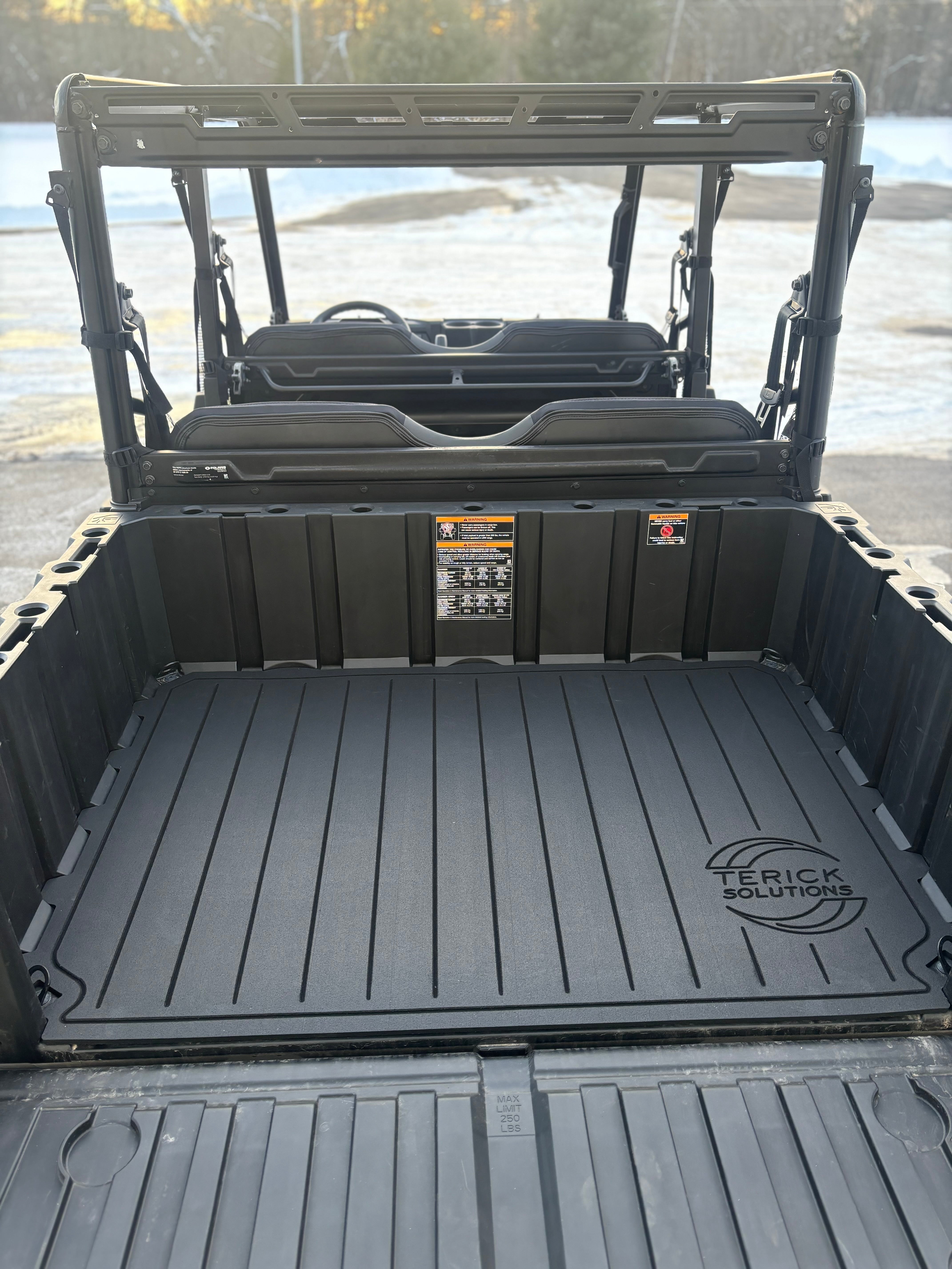Photo of Polaris Ranger Mid Size 570 Rubber Floor Mats by Terick Solutions - Premium UTV Rubber floor mats for UTVs / Side by Sides