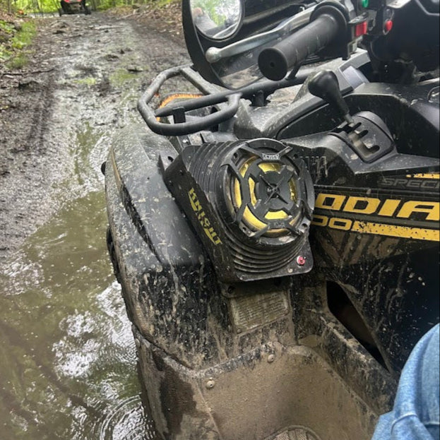 Photo of Yamaha Kodiak 700 (16–25) Bluetooth LED ATV Surround Sound System by Knight ATV - Premium Power Sports for UTVs / Side by Sides