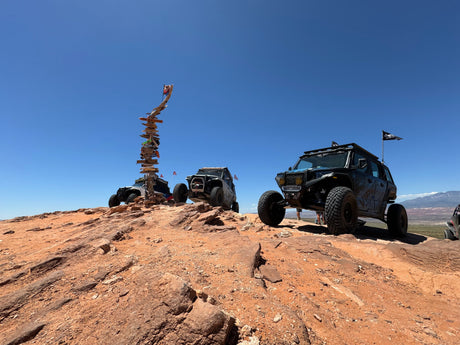 Photo of Polaris Xpedition Billet Whip Mounts / Pair by Viper Machine - Premium Mounts for UTVs / Side by Sides
