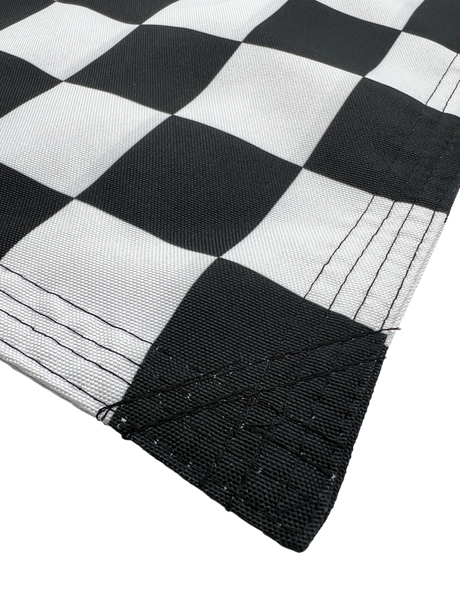 Double Sided Grommet Checkered Flag 12”x18”