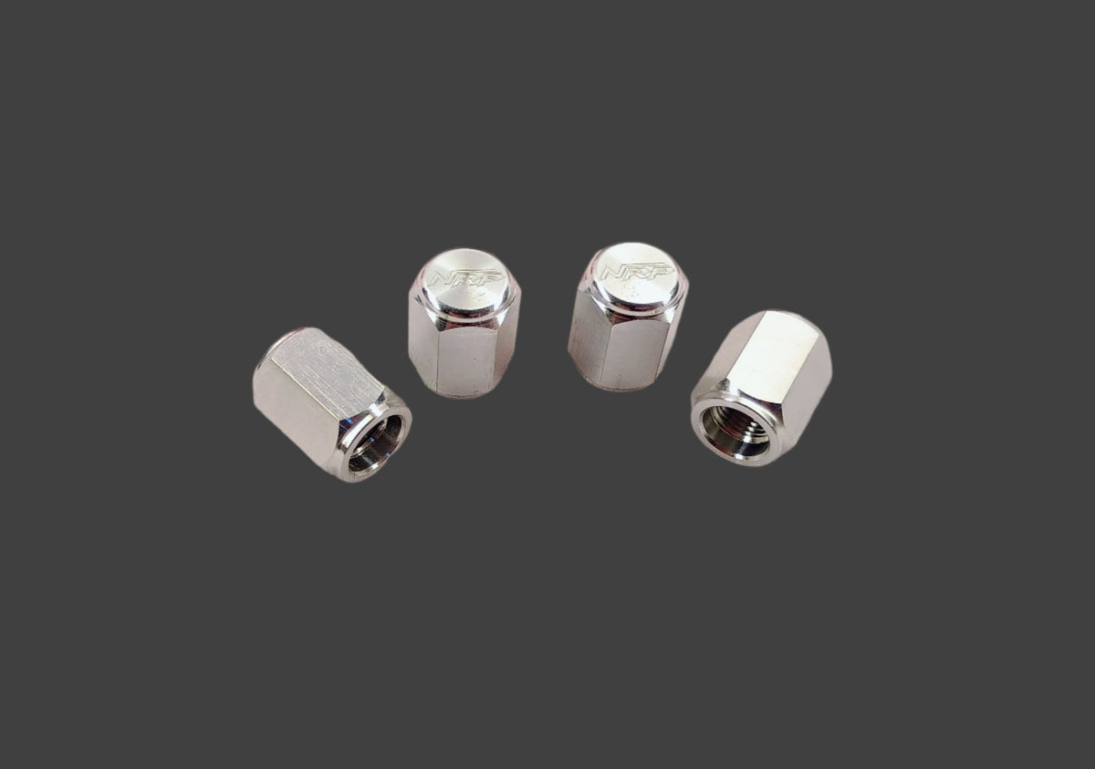Photo of NRP Billet Hex Valve Stem Caps by Nitro Racing Parts - Premium Valve Stem Caps for UTVs / Side by Sides
