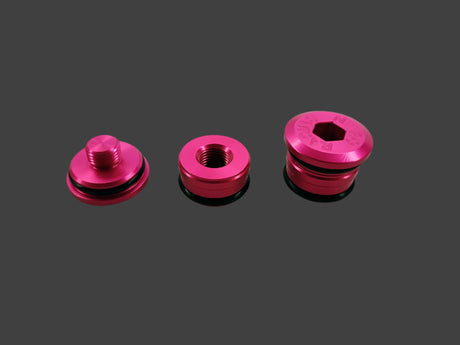 Photo of NRP Kawasaki KLX110/L Billet Fork Caps by Nitro Racing Parts - Premium Fork Caps for UTVs / Side by Sides