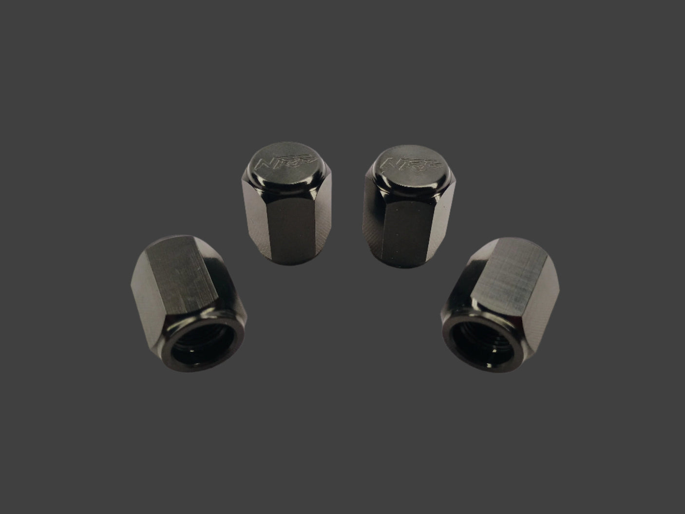 Photo of NRP Billet Hex Valve Stem Caps by Nitro Racing Parts - Premium Valve Stem Caps for UTVs / Side by Sides