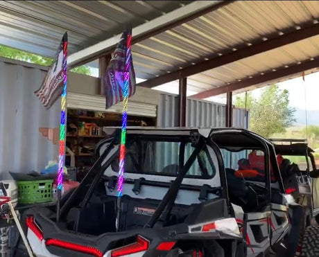 Photo of POLARIS RZR TURBO S REAR WINDSHIELD 2018+ by Dirt Warrior Accessories - Premium WINDSHIELD for UTVs / Side by Sides