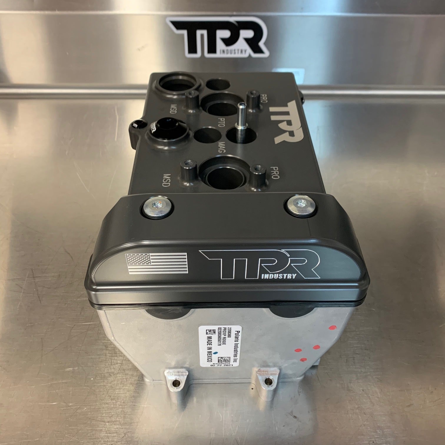 Photo of TPR016 - HARD CLEAR Billet Valve Cover - Turbo R / Pro XP by TPR Industry - Premium for UTVs / Side by Sides
