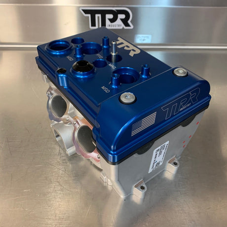 Photo of TPR016 - BLUE Billet Valve Cover - Turbo R / Pro XP by TPR Industry - Premium for UTVs / Side by Sides