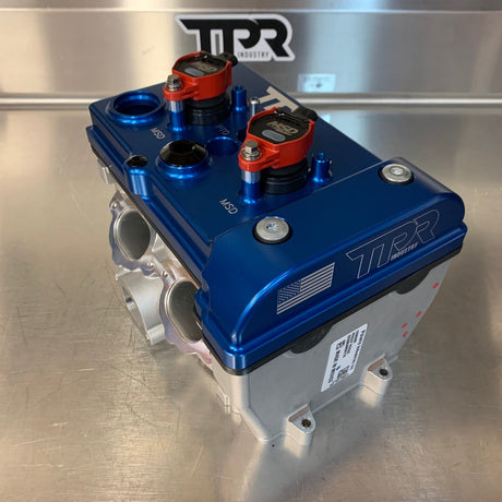 Photo of TPR016 - BLUE Billet Valve Cover - Turbo R / Pro XP by TPR Industry - Premium for UTVs / Side by Sides
