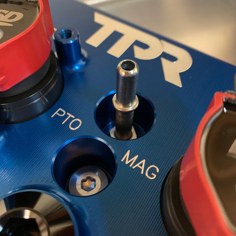 Photo of TPR016 - BLUE Billet Valve Cover - Turbo R / Pro XP by TPR Industry - Premium for UTVs / Side by Sides