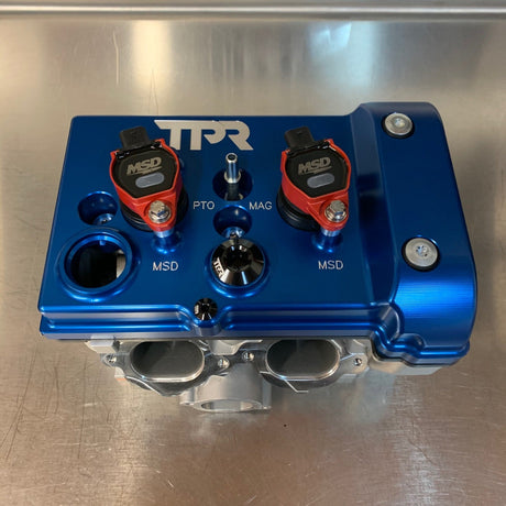 Photo of TPR016 - BLUE Billet Valve Cover - Turbo R / Pro XP by TPR Industry - Premium for UTVs / Side by Sides