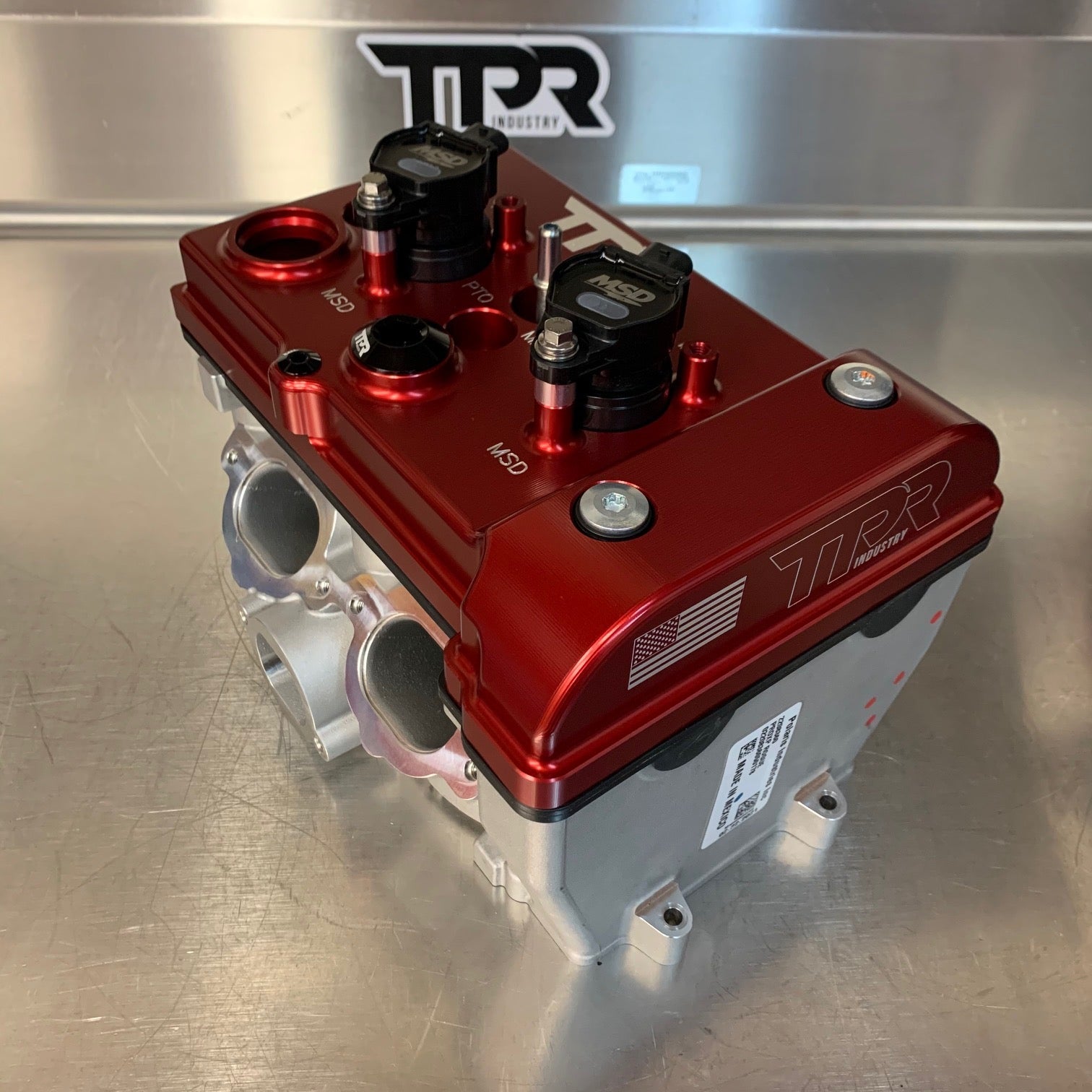Photo of TPR016 - RED Billet Valve Cover - Turbo R / Pro XP by TPR Industry - Premium for UTVs / Side by Sides