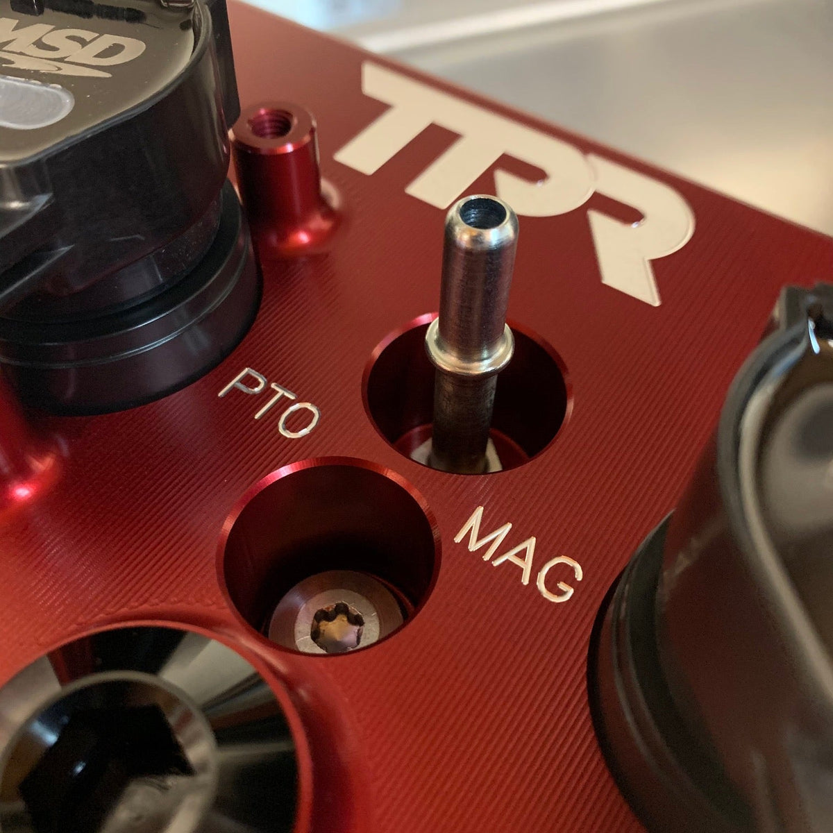 TPR016 - RED Billet Valve Cover for Polaris RZR Turbo R / Pro XP
